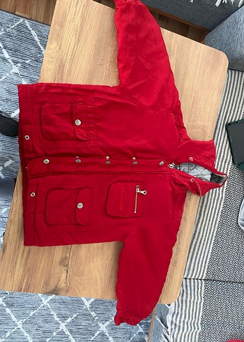 Kırmız Çocuk montu - Görsel 3