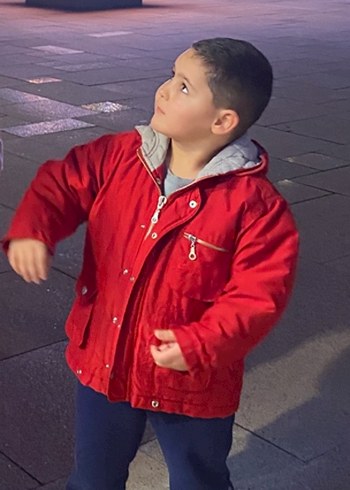 Kırmız Çocuk montu - Görsel 2