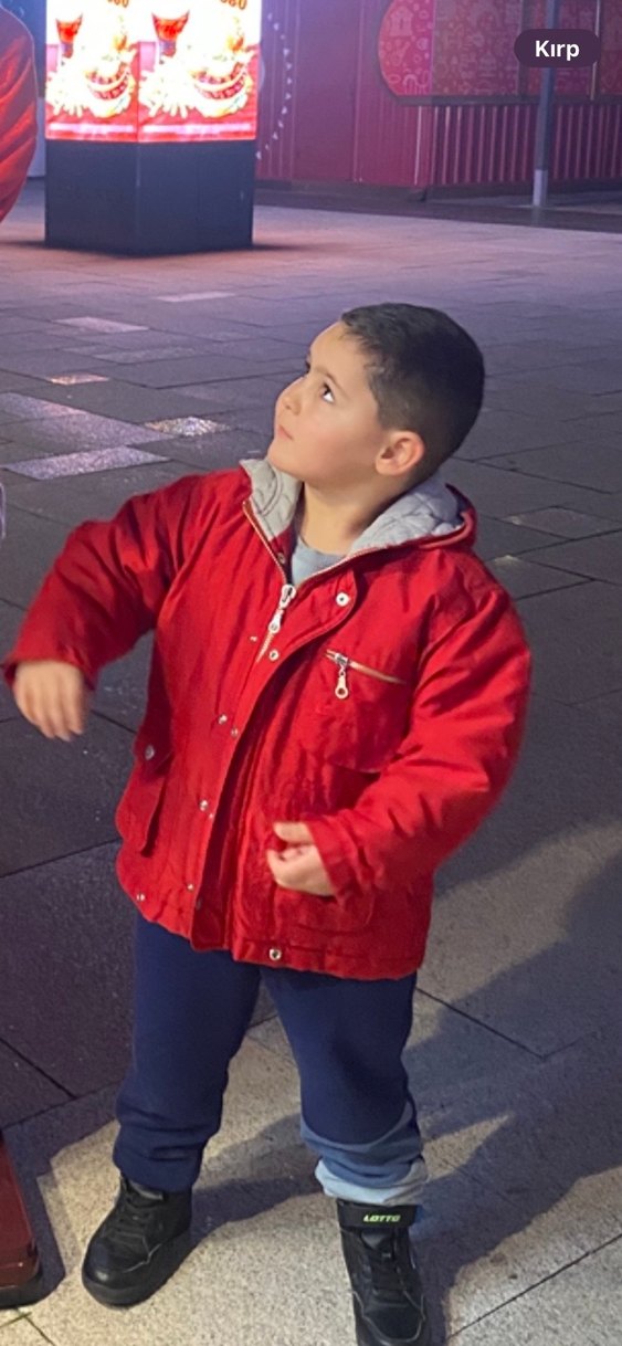 Kırmız Çocuk montu - Görsel 2