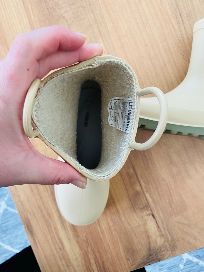 Çocuk Bej Lastik Çizme - Görsel 5