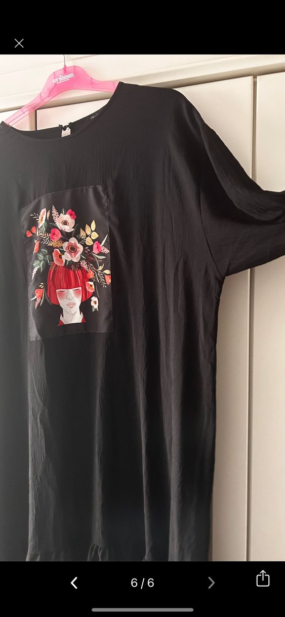 Siyah Midi Kadın Elbise - Görsel 3