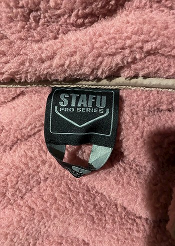 Pembe Peluş Detaylı Kadın Mont - Görsel 4