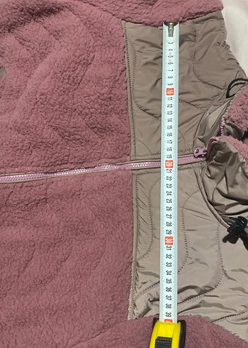 Pembe Peluş Detaylı Kadın Mont - Görsel 5