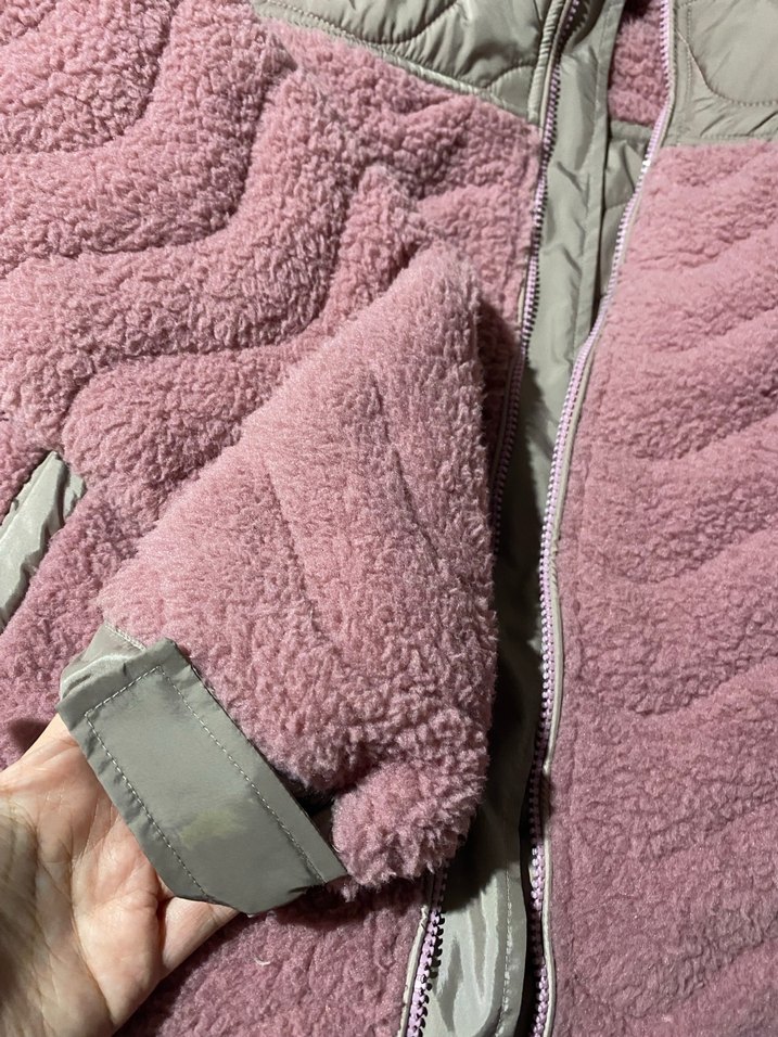 Pembe Peluş Detaylı Kadın Mont - Görsel 2