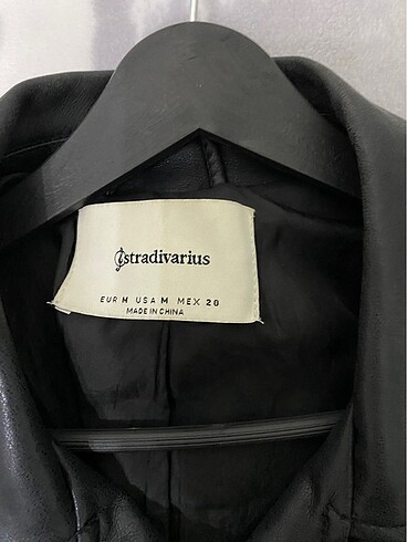 Stradivarius deri kisa ceket - Görsel 2