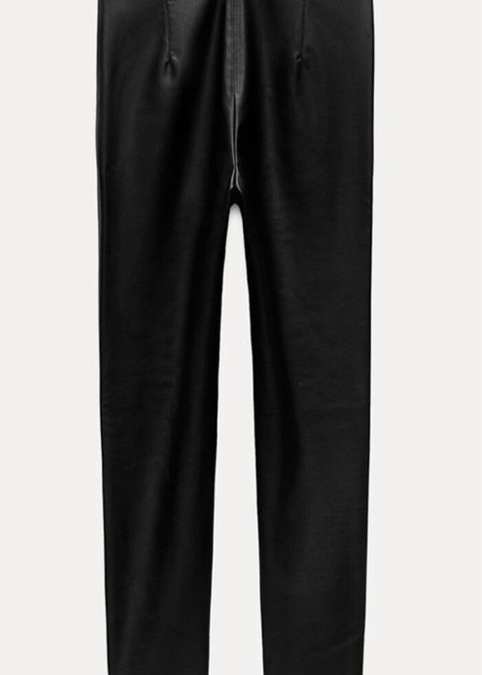 Zara yuksek bel suni deri tayt - Görsel 3