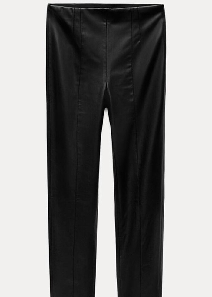 Zara yuksek bel suni deri tayt - Görsel 2