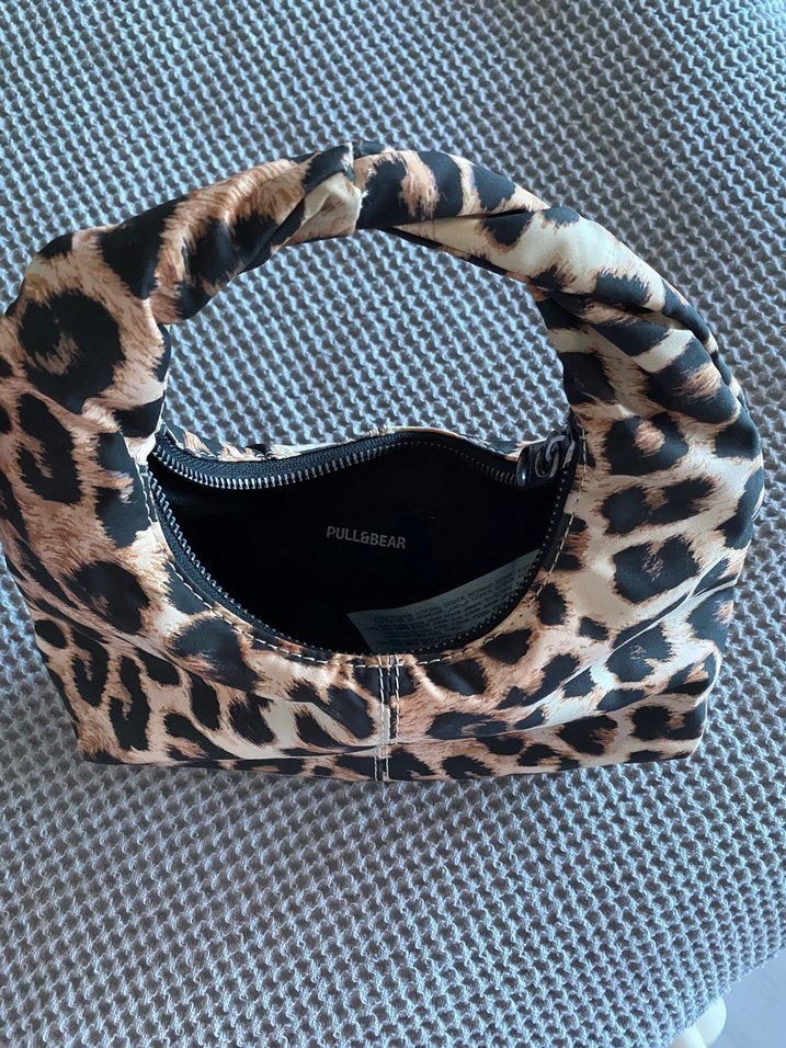 Kahverengi Leopar Desenli Kadın Çanta - Görsel 2