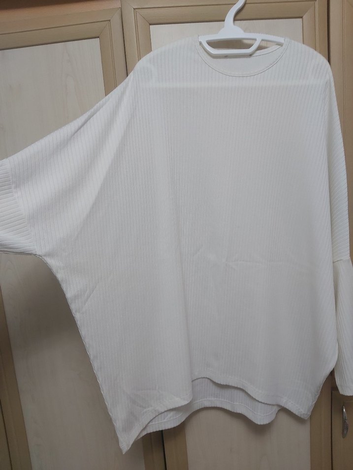 Beyaz salaş tunik - Görsel 2