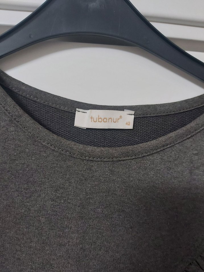 haki tesettür elbise - Görsel 5