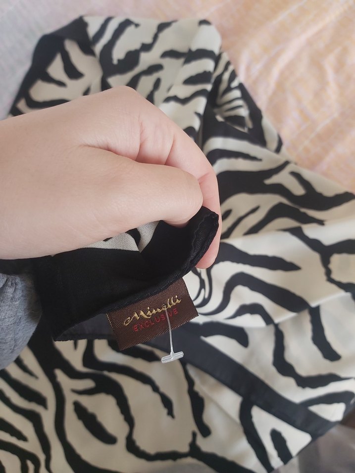 zebra desen şal - Görsel 2