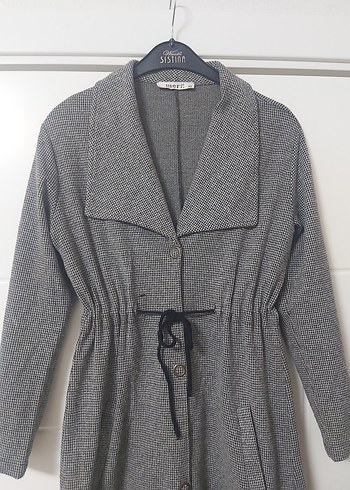 uzun mevsimlik trenç hırka - Görsel 2