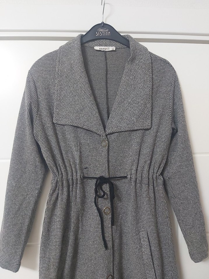 uzun mevsimlik trenç hırka - Görsel 2