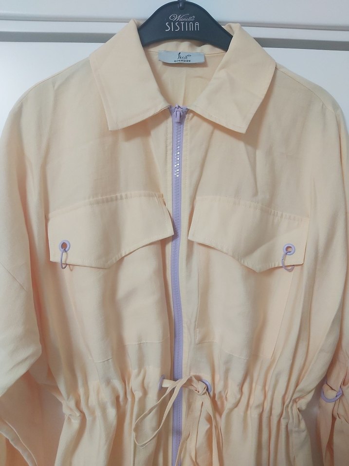 trençkot tunik - Görsel 3