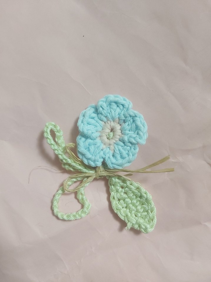 El Örgüsü Bohem Çiçekli Kitap Ayracı - Görsel 4