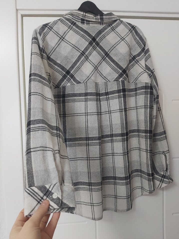 orjinal mavi Kadın Gömlek - Görsel 3