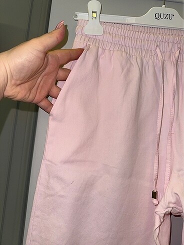 m Beden Toz pembe gabardin Pant