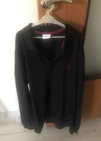 Polo Siyah Erkek Uzun Kollu tişört
