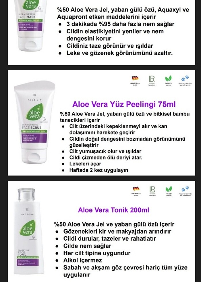 LR 3'lü Set Cilt Bakımı ürünleri - Görsel 2