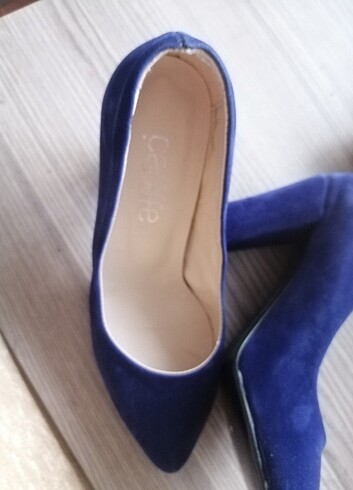 36 Beden Kalın topuk stiletto 