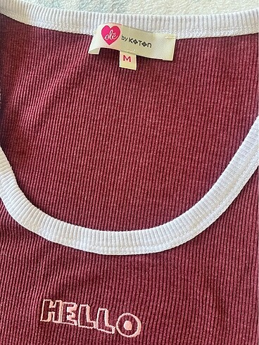 m Beden Koton kolsuz tshirt
