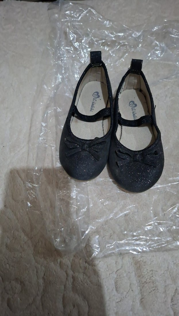 Kız Çocuk Siyah Tokalı Babet Ayakkabı - Görsel 5