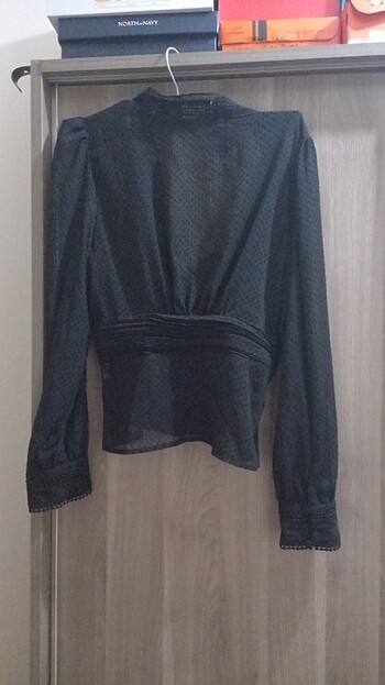 Transparan crop Gömlek  - Görsel 5