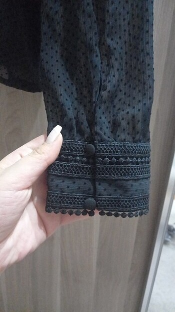 Transparan crop Gömlek  - Görsel 7