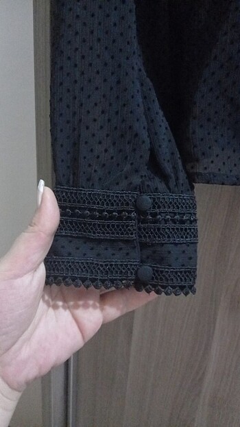 Transparan crop Gömlek  - Görsel 8