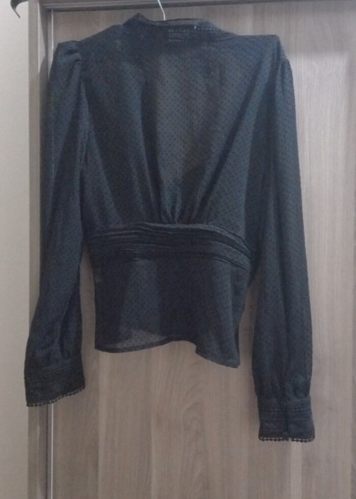 Transparan crop Gömlek  - Görsel 5