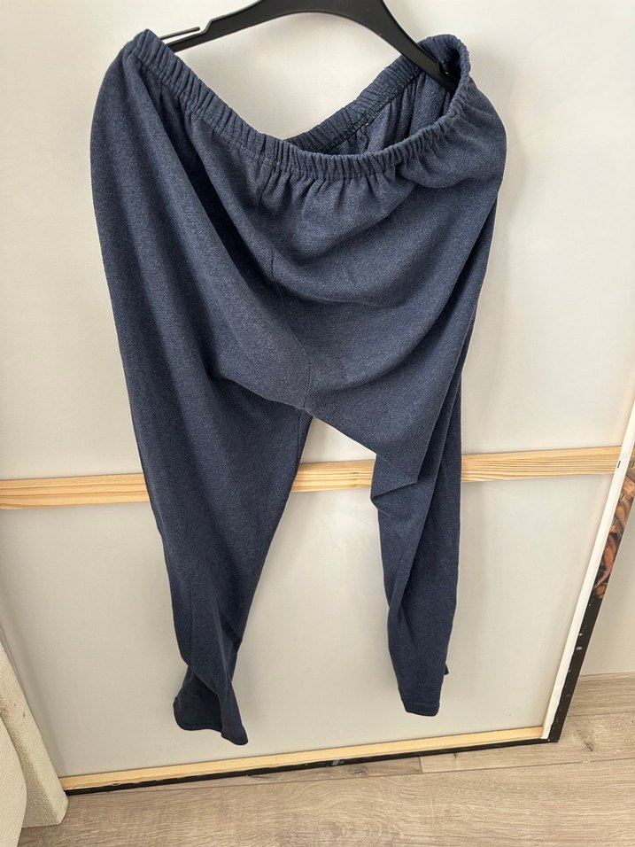 Gri kadın şalvar Rahat Kesim Pijama Altı - Görsel 2