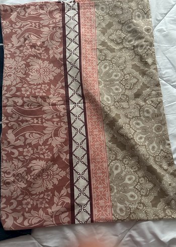 Yastık yüzü Bordo desenli ve koyu desenli - Görsel 2