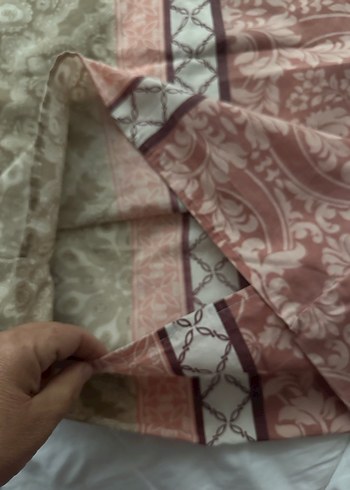 Yastık yüzü Bordo desenli ve koyu desenli - Görsel 7