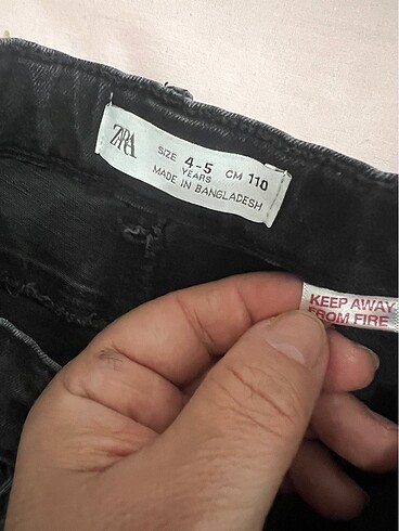 4 Yaş Beden siyah Renk Pantolon