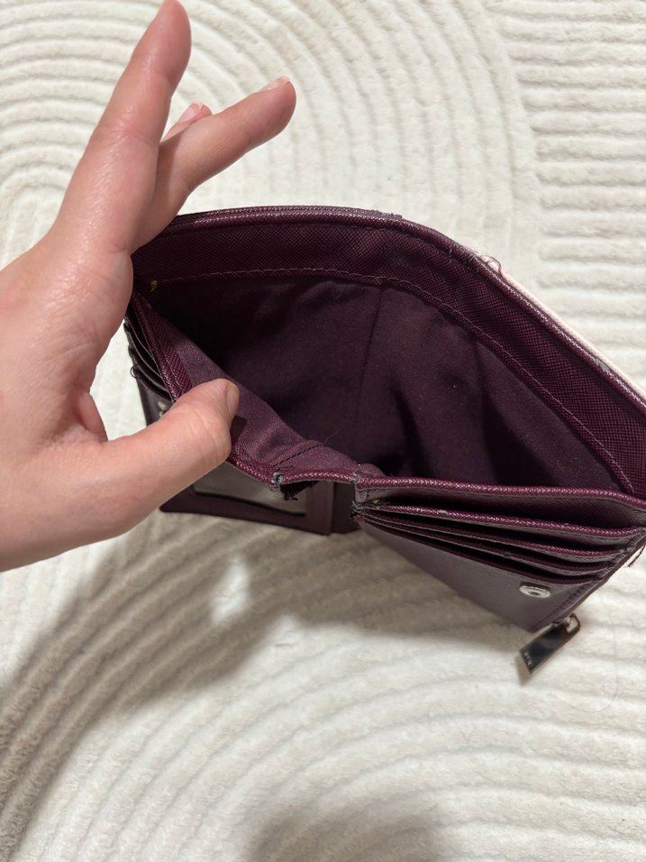 Pastel Renkli Kadın Deri Fermuarlı Clutch Cüzdan - Görsel 3