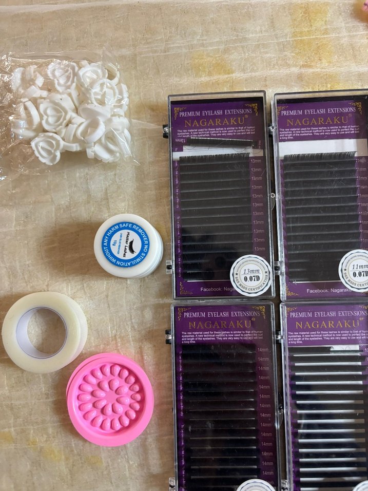 Mor Kirpik Takma Seti ve Aksesuarları - Görsel 3