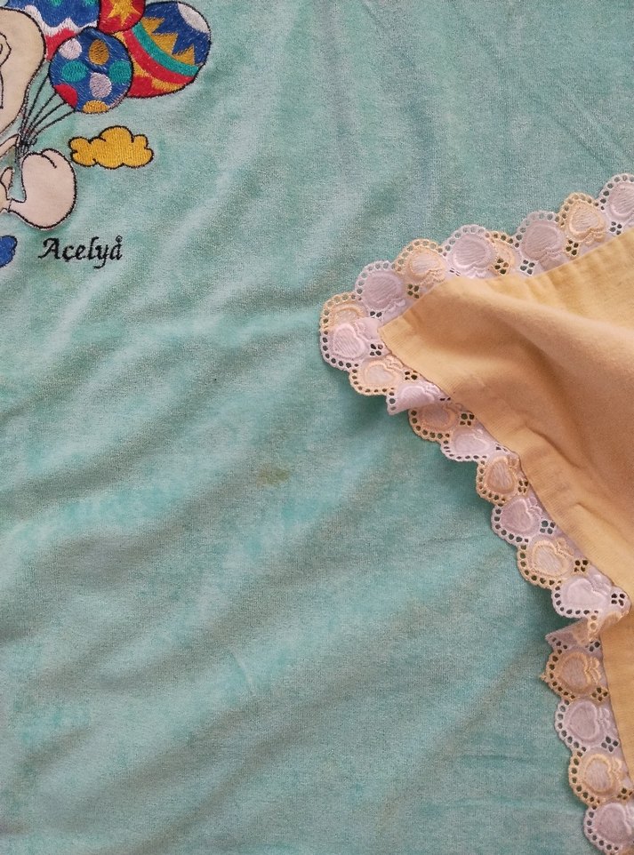 Turkuaz Nakışlı Çocuk Battaniyesi - Görsel 3