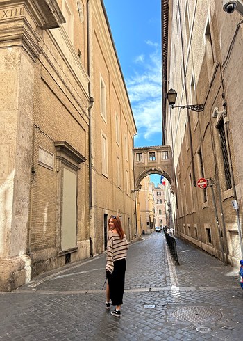 Kahverengi Dik Yaka Örgü Kadın Kazak - Görsel 6