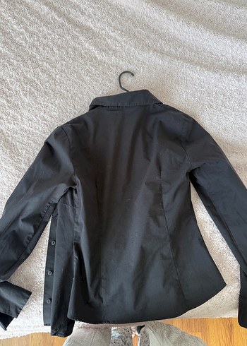 Geniş Kesim Siyah Denim Bermuda Şort - Görsel 5