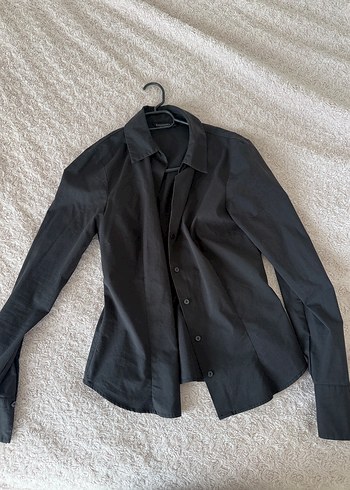 Geniş Kesim Siyah Denim Bermuda Şort - Görsel 4