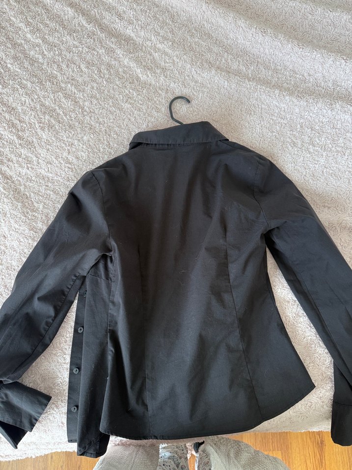 Geniş Kesim Siyah Denim Bermuda Şort - Görsel 5