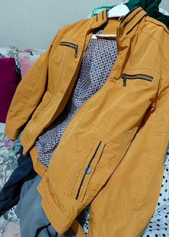 Erkek Kahverengi Fermuarlı Ceket - Görsel 2