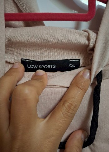 xxl Beden Pembe Kapüşonlu Kadın Sweatshirt