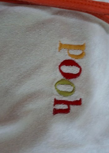 Renkli Baskılı Çocuk Bornozu Pooh - Görsel 3