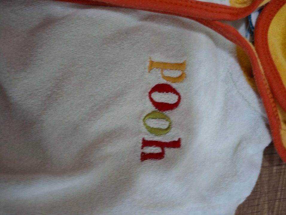 Renkli Baskılı Çocuk Bornozu Pooh - Görsel 3