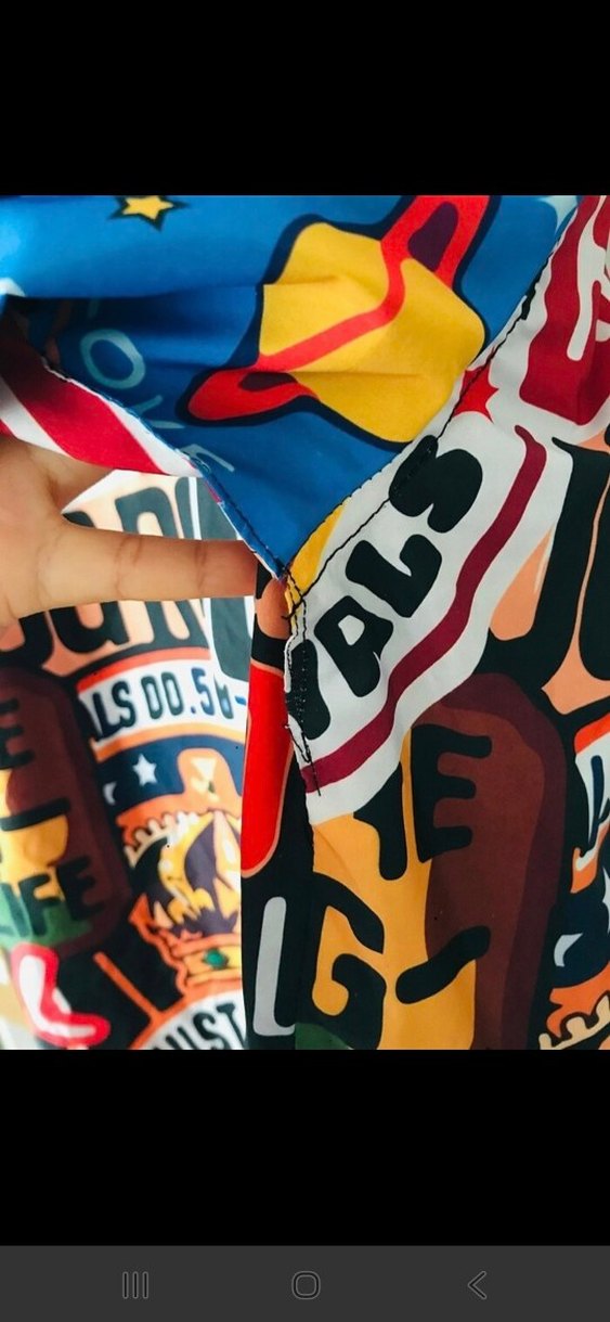 Çok Renkli Baskılı Kapüşonlu Uzun Ceket - Görsel 4