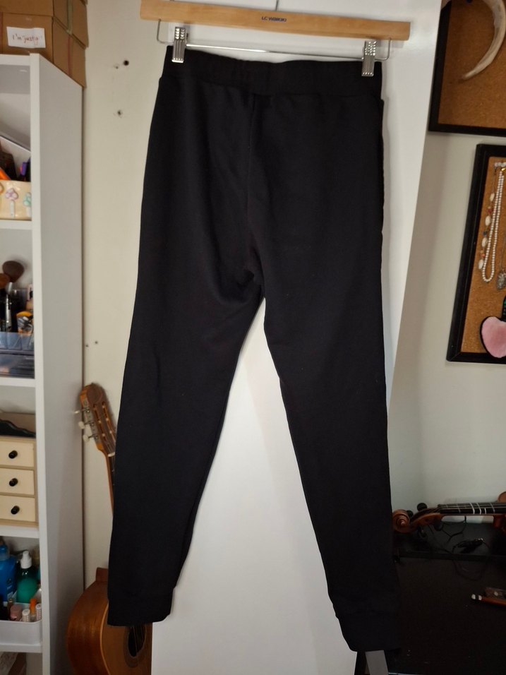 Erkek Siyah Fermuarlı Spor Eşofman Altı - Görsel 3