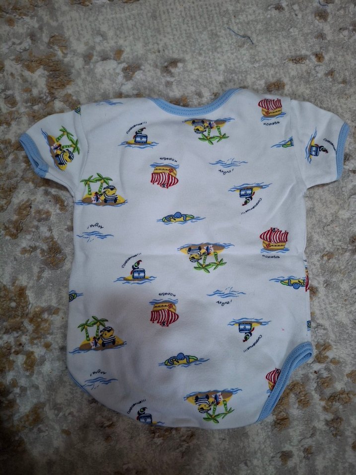 Bebek Erkek Kısa Kollu Baskılı Body - Görsel 2