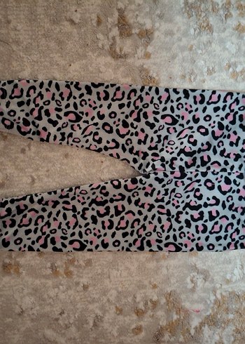 Gri Leopar Desenli Kız Tayt - Görsel 2