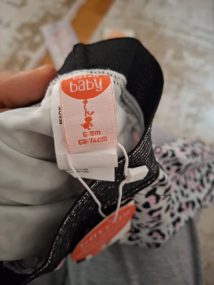 Gri Leopar Desenli Kız Tayt - Görsel 4